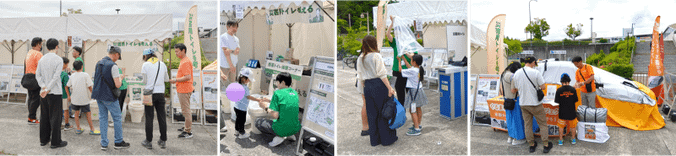 いつものもしもCARAVAN 神戸 出展の様子